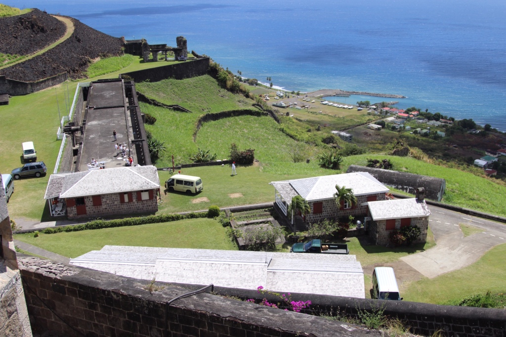 The Fort overlooking Sandy Point Town and the Caribbean Sea.