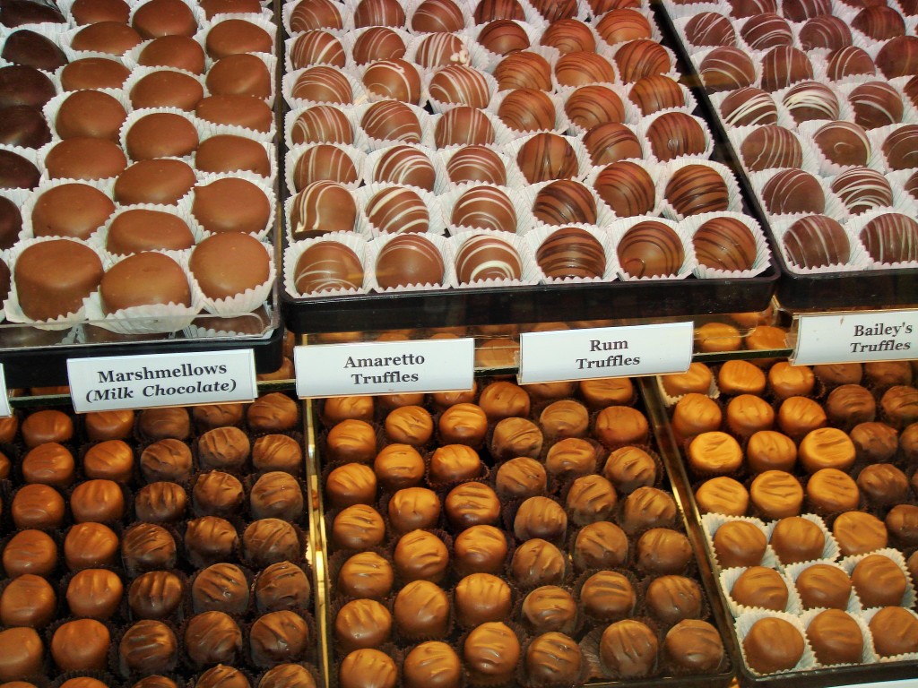 Gourmet chocolates sold at the Public Market.